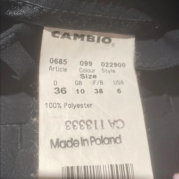 Cambio Black Wide-Leg Trousers - Picture 9 of 10